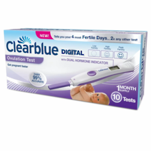 Clearblue DIGITAL Ovulation Test 10 Tests with Hormone Indicator
