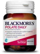 Blackmores Folate Daily (Formerly Folic Acid) 500mg (90)